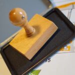 Firmenstempel aus Holz